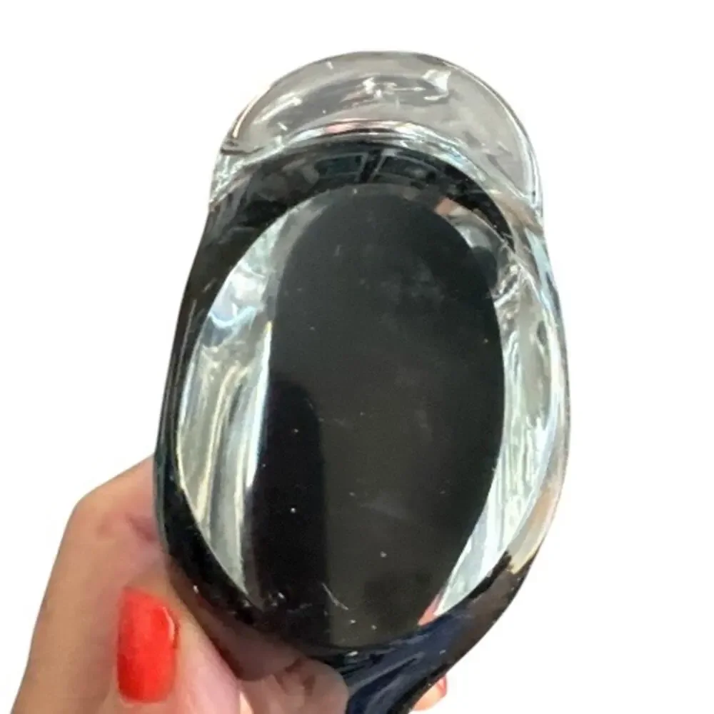 Murano Sommerso Dark Blue Hand Blown Whale Figurine